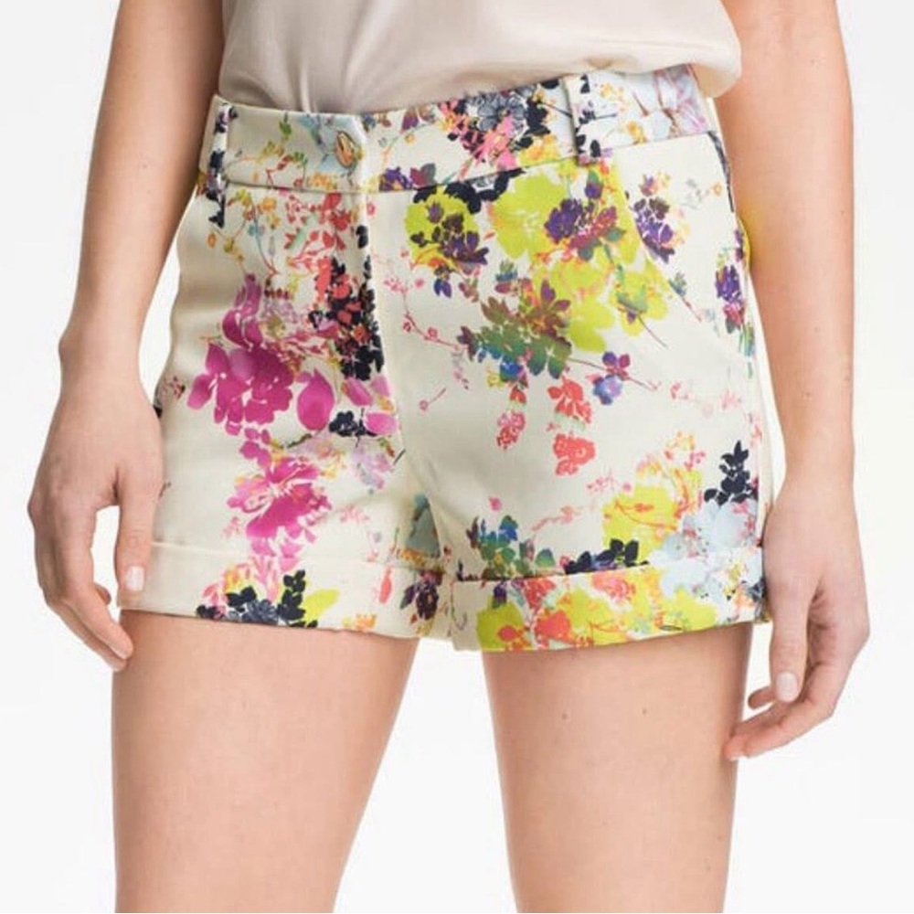 Ted Baker London Floral Shorts Womens Size 1 EUC
